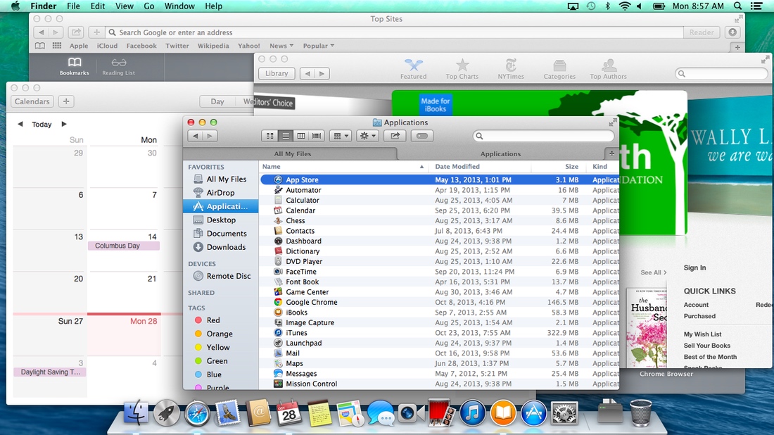 Mac OS X 10.9 Mavericks Desktop (2013)